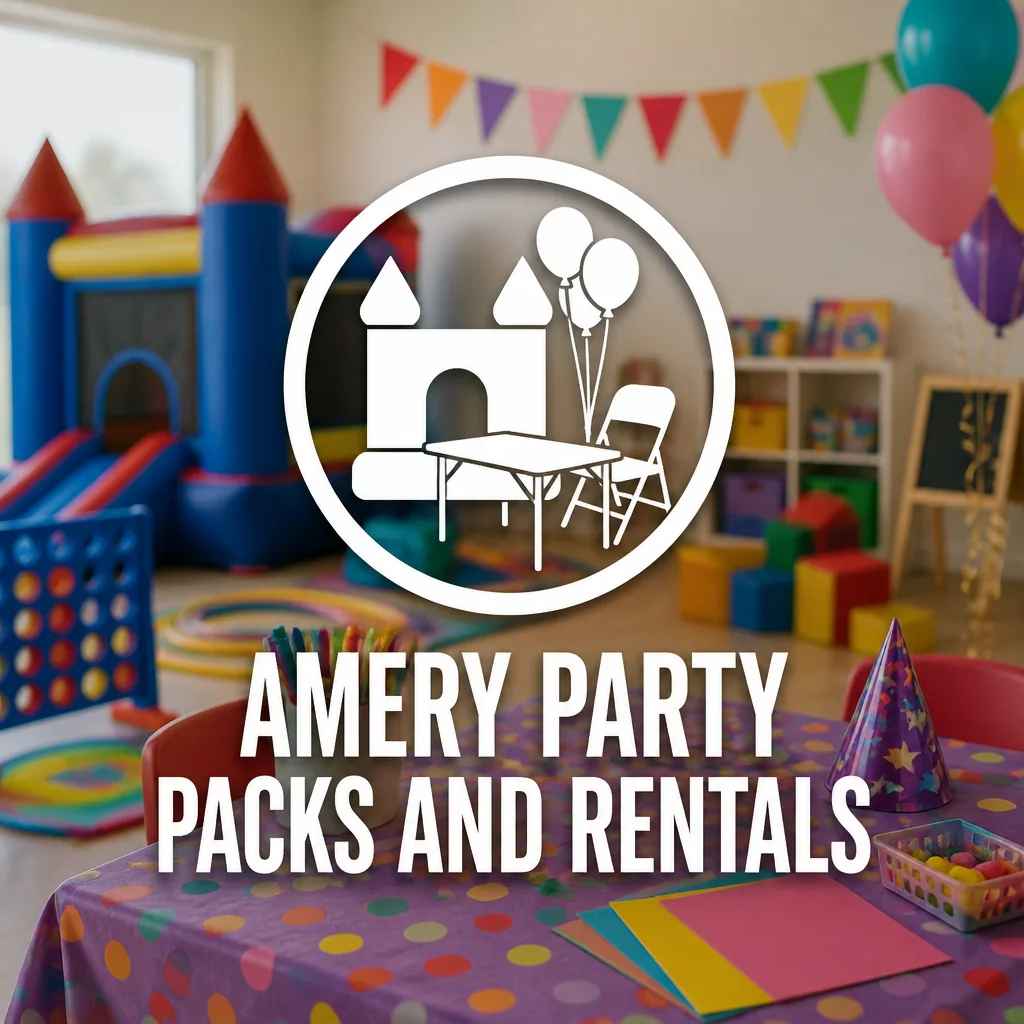 Amery Party Packs and Rentals