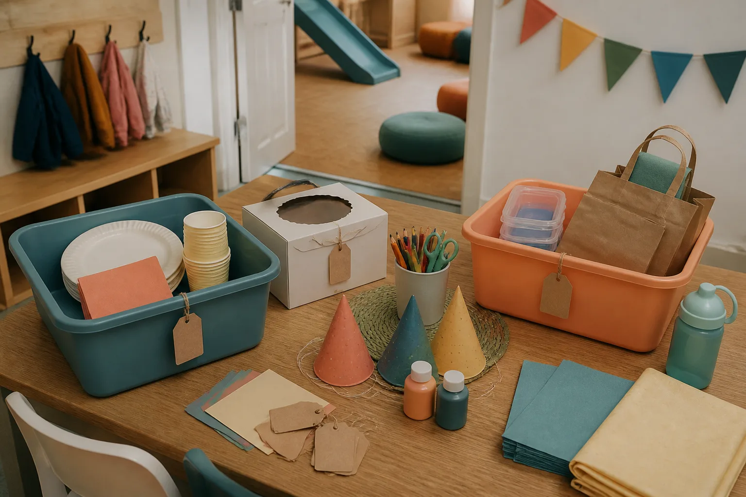 Sorting included venue items from bring-your-own items.