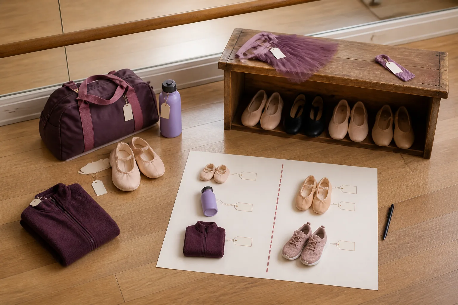 Sorting included venue items from bring-your-own items, with blank tags and